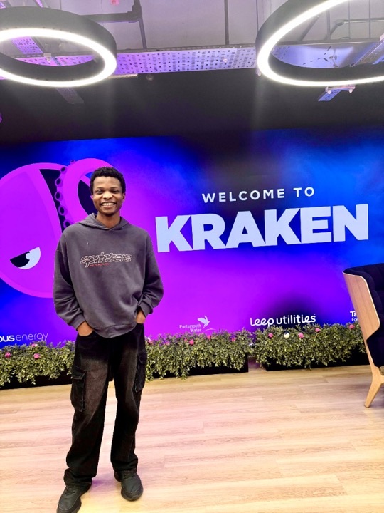 Emmanuel Umo at Kraken welcome event