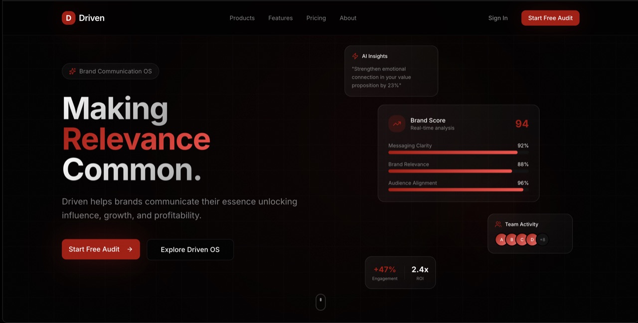 Driven OS brand communication intelligence platform