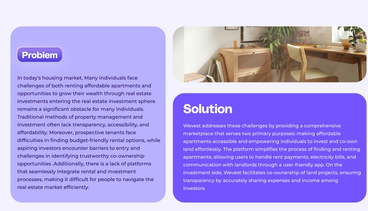 Wevest case study slide 4